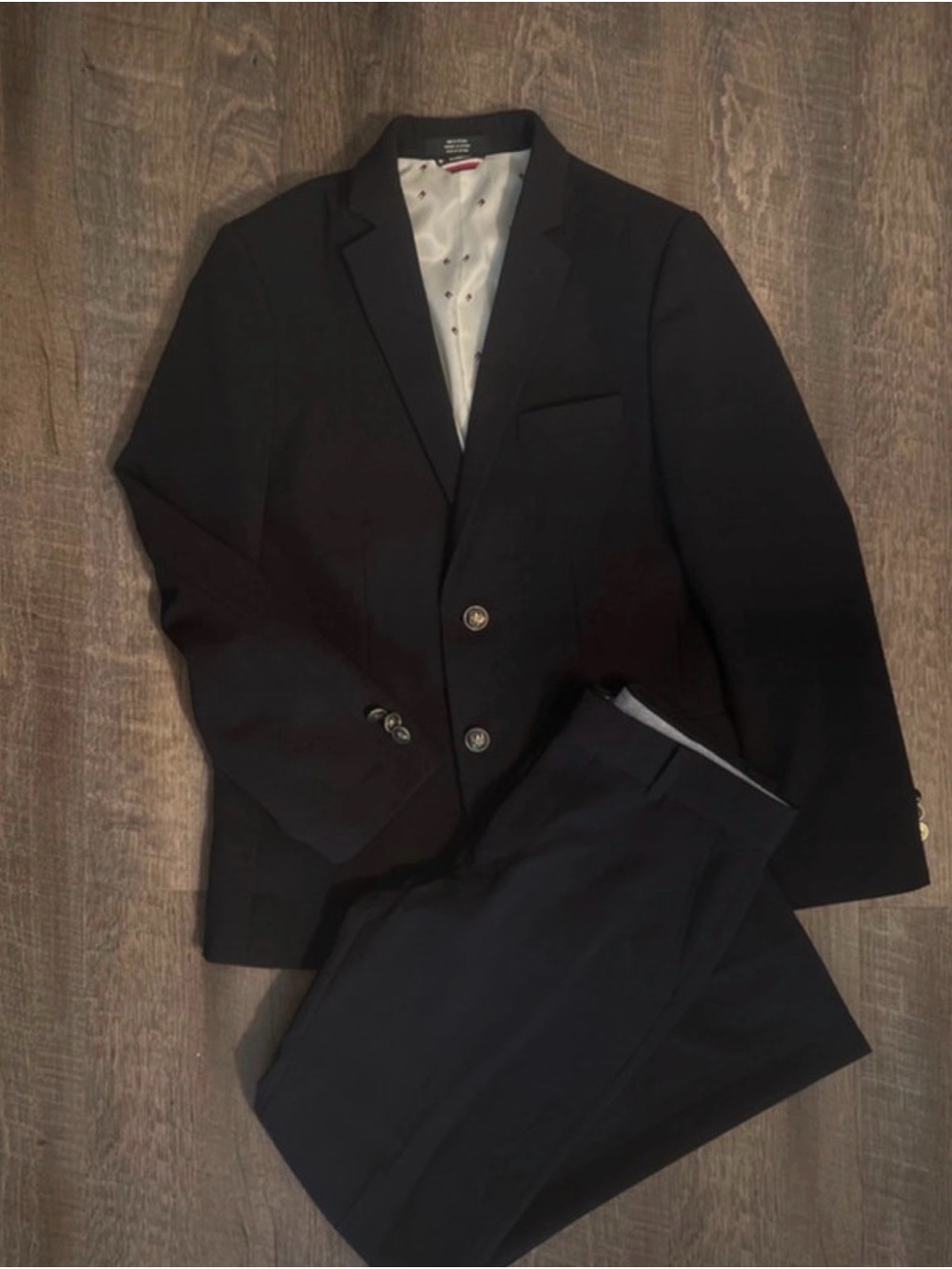 Tommy Hilfiger Navy Blue Boy’s Two-Piece Suit Blazer & Trousers